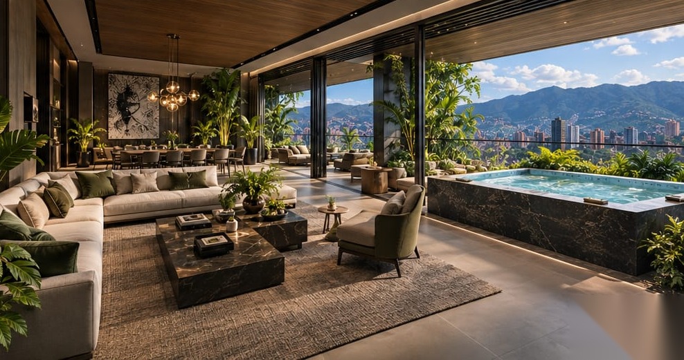 Patio Bonito — salón y terraza